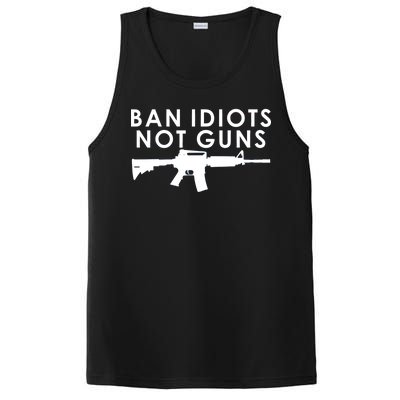 Ban Idiots Not Guns Gun Rights Logo PosiCharge Competitor Tank