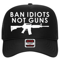 Ban Idiots Not Guns Gun Rights Logo Trucker Hat