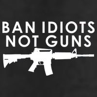 Ban Idiots Not Guns Gun Rights Logo Trucker Hat