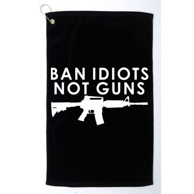 Ban Idiots Not Guns Gun Rights Logo Golf Towel