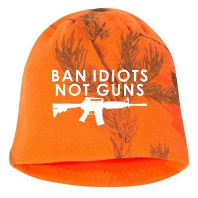 Ban Idiots Not Guns Gun Rights Logo Kati - Camo Knit Beanie