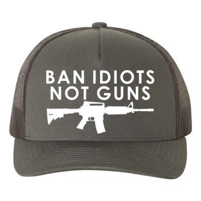 Ban Idiots Not Guns Gun Rights Logo Yupoong Adult 5-Panel Trucker Hat