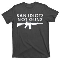 Ban Idiots Not Guns Gun Rights Logo T-Shirt