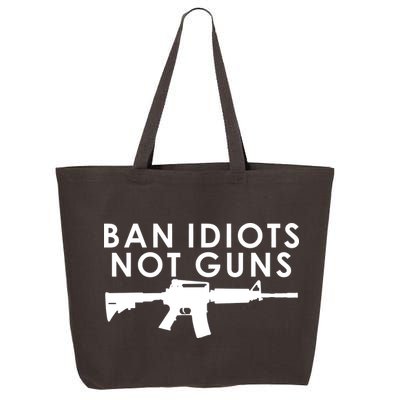 Ban Idiots Not Guns Gun Rights Logo 25L Jumbo Tote