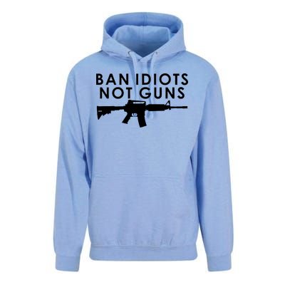 Ban Idiots Not Guns Gun Rights Logo Unisex Surf Hoodie