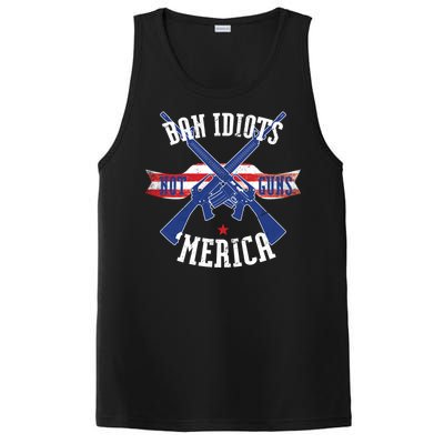 Ban Idiots Not Guns Merica PosiCharge Competitor Tank