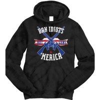 Ban Idiots Not Guns Merica Tie Dye Hoodie