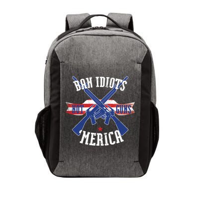 Ban Idiots Not Guns Merica Vector Backpack