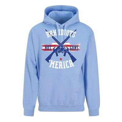 Ban Idiots Not Guns Merica Unisex Surf Hoodie