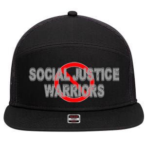 Ban Social Justice Warriors 7 Panel Mesh Trucker Snapback Hat