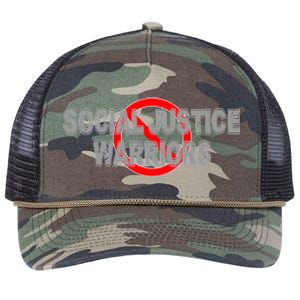 Ban Social Justice Warriors Retro Rope Trucker Hat Cap