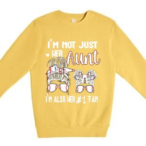 Baseball Aunt Niece Baseball Fan Baseball Auntie Gift Premium Crewneck Sweatshirt