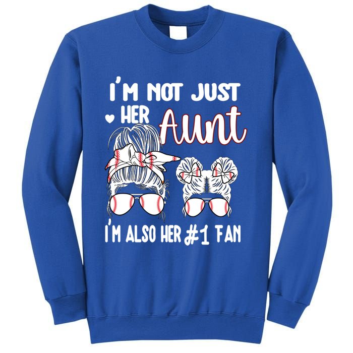 Baseball Aunt Niece Baseball Fan Baseball Auntie Gift Sweatshirt