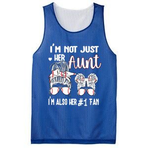 Baseball Aunt Niece Baseball Fan Baseball Auntie Gift Mesh Reversible Basketball Jersey Tank