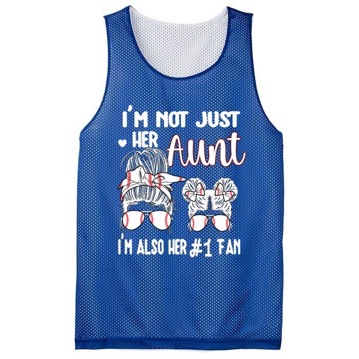 Baseball Aunt Niece Baseball Fan Baseball Auntie Gift Mesh Reversible Basketball Jersey Tank