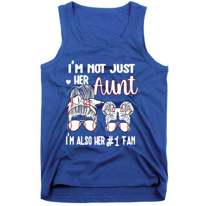 Baseball Aunt Niece Baseball Fan Baseball Auntie Gift Tank Top