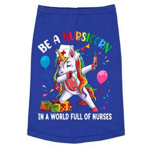 Be A Nursicorn Funny Birthday Dabbing Unicorn Nurse Proud Gift Doggie Tank