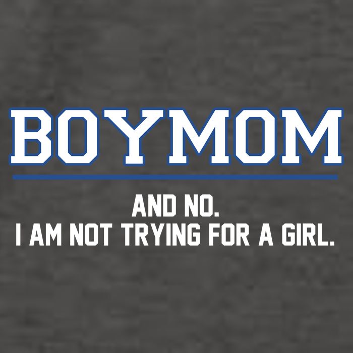 Boymom And No I Am Not Trying For A Girl Vector Backpack