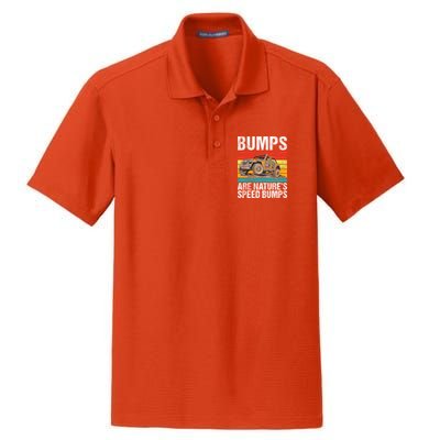 Bumps Are Nature’S Speed Bumps Offroad Gift Dry Zone Grid Polo