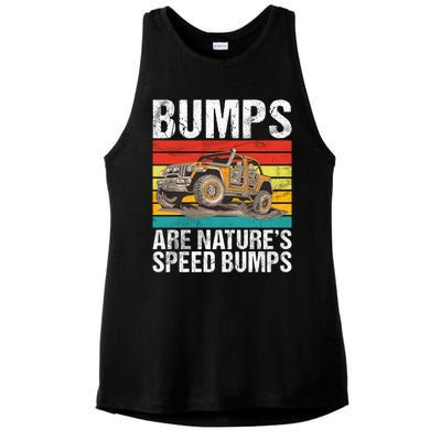 Bumps Are Nature’S Speed Bumps Offroad Gift Ladies PosiCharge Tri-Blend Wicking Tank