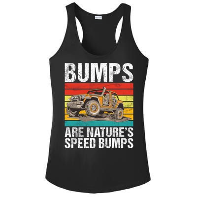 Bumps Are Nature’S Speed Bumps Offroad Gift Ladies PosiCharge Competitor Racerback Tank