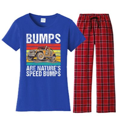 Bumps Are Nature’S Speed Bumps Offroad Gift Women's Flannel Pajama Set