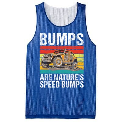 Bumps Are Nature’S Speed Bumps Offroad Gift Mesh Reversible Basketball Jersey Tank