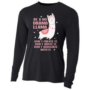 Be A No Drama Llama Alpaca Animal Lovers Cooling Performance Long Sleeve Crew