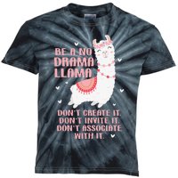 Be A No Drama Llama Alpaca Animal Lovers Kids Tie-Dye T-Shirt