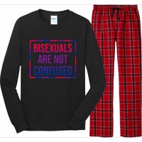 Bisexuals Are Not Confused Bi Pride Month LGBTQ Bisexuality Long Sleeve Pajama Set