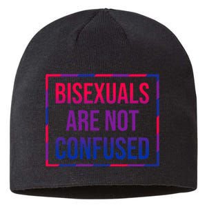 Bisexuals Are Not Confused Bi Pride Month LGBTQ Bisexuality Sustainable Beanie