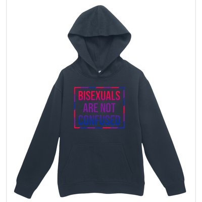 Bisexuals Are Not Confused Bi Pride Month LGBTQ Bisexuality Urban Pullover Hoodie