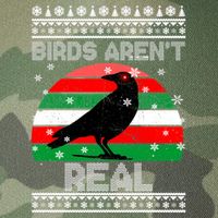 Bird Are Not Real Conspiracy Ugly Christmas Sweater Legacy Tie Dye Trucker Hat