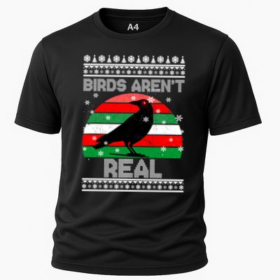 Bird Are Not Real Conspiracy Ugly Christmas Sweater Performance Shirt