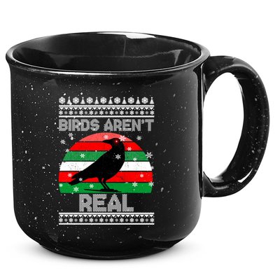 Bird Are Not Real Conspiracy Ugly Christmas Sweater 15oz Campfire Ceramic Mug