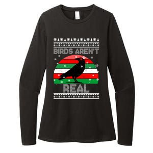 Bird Are Not Real Conspiracy Ugly Christmas Sweater Womens CVC Long Sleeve Shirt