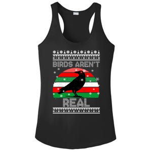 Bird Are Not Real Conspiracy Ugly Christmas Sweater Ladies PosiCharge Competitor Racerback Tank