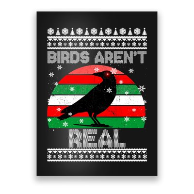Bird Are Not Real Conspiracy Ugly Christmas Sweater Poster