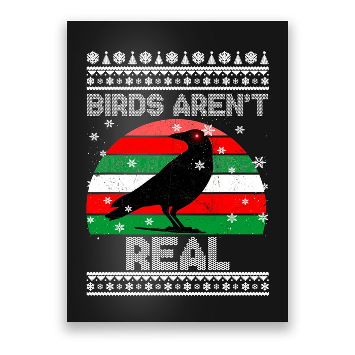 Bird Are Not Real Conspiracy Ugly Christmas Sweater Poster