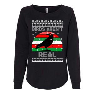 Bird Are Not Real Conspiracy Ugly Christmas Sweater Womens California Wash Sweatshirt