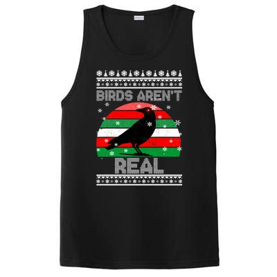 Bird Are Not Real Conspiracy Ugly Christmas Sweater PosiCharge Competitor Tank