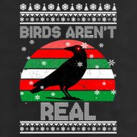 Bird Are Not Real Conspiracy Ugly Christmas Sweater Golf Towel