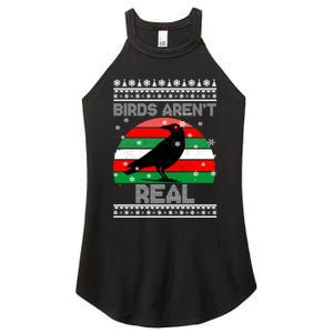 Bird Are Not Real Conspiracy Ugly Christmas Sweater Women's Perfect Tri Rocker Tank