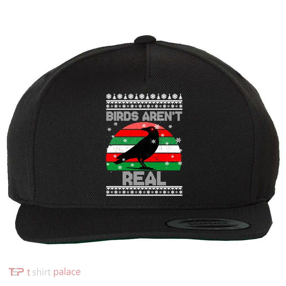 Bird Are Not Real Conspiracy Ugly Christmas Sweater Wool Snapback Cap