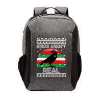 Bird Are Not Real Conspiracy Ugly Christmas Sweater Vector Backpack