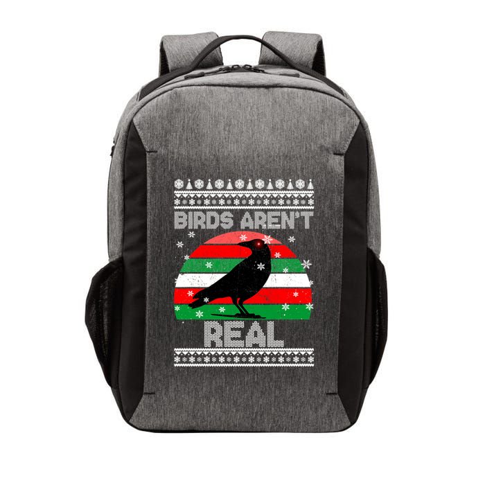 Bird Are Not Real Conspiracy Ugly Christmas Sweater Vector Backpack