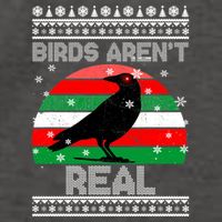 Bird Are Not Real Conspiracy Ugly Christmas Sweater Vector Backpack