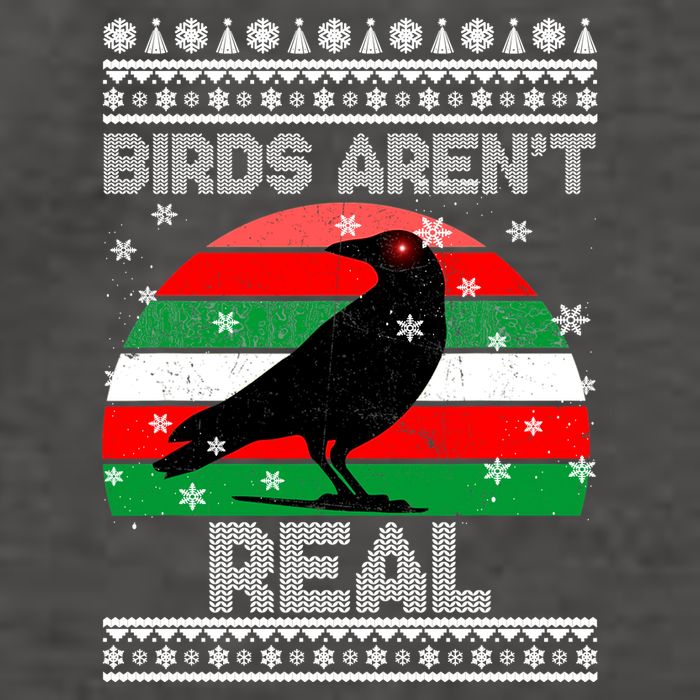 Bird Are Not Real Conspiracy Ugly Christmas Sweater Vector Backpack