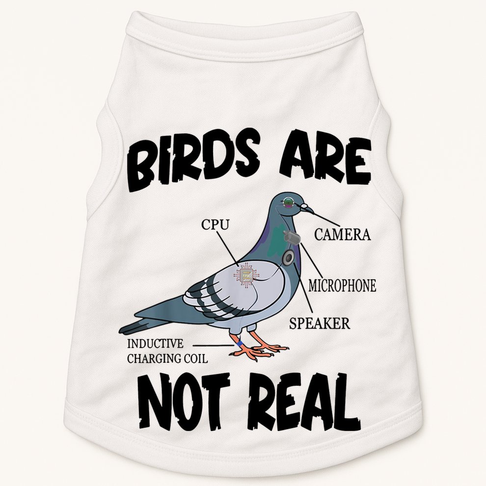 Birds Are Not Real Diagram Doggie Tank