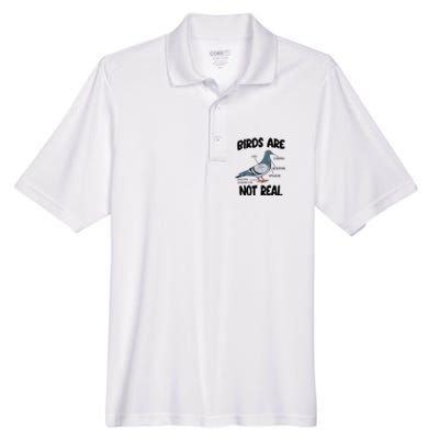 Birds Are Not Real Diagram Men's Origin Performance Pique Polo